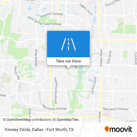 Mapa de Kinsley Circle
