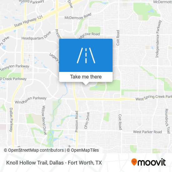 Mapa de Knoll Hollow Trail