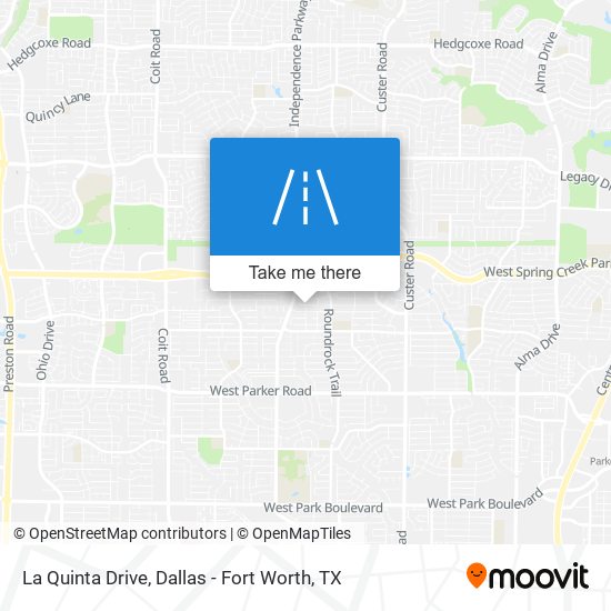 La Quinta Drive map