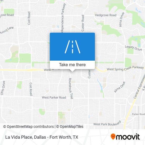 La Vida Place map