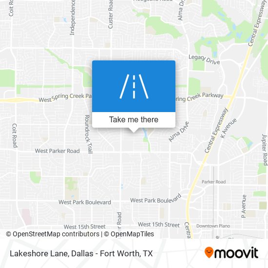 Lakeshore Lane map