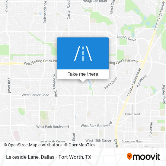 Mapa de Lakeside Lane