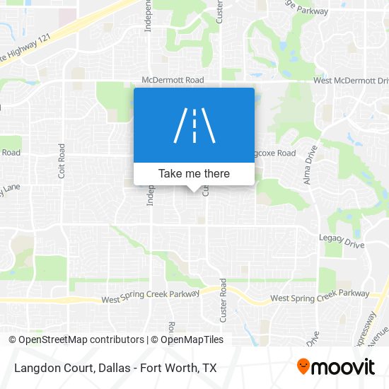 Langdon Court map
