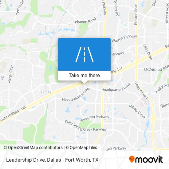 Leadership Drive map