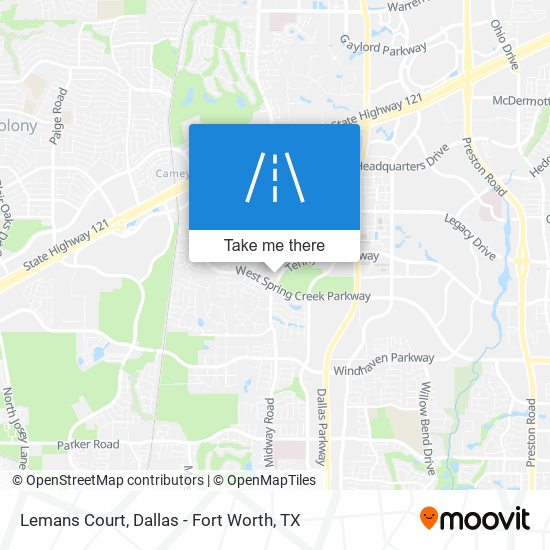 Lemans Court map