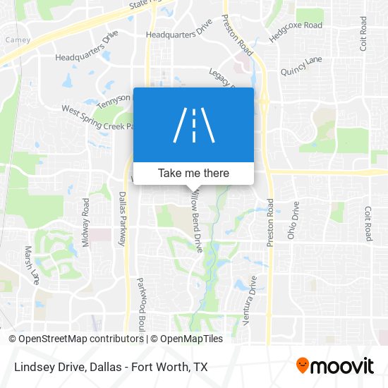 Lindsey Drive map