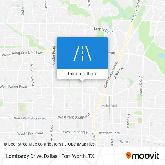Lombardy Drive map