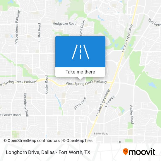 Longhorn Drive map