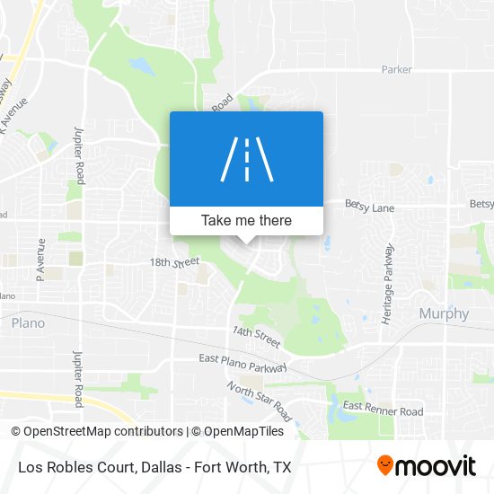 Los Robles Court map