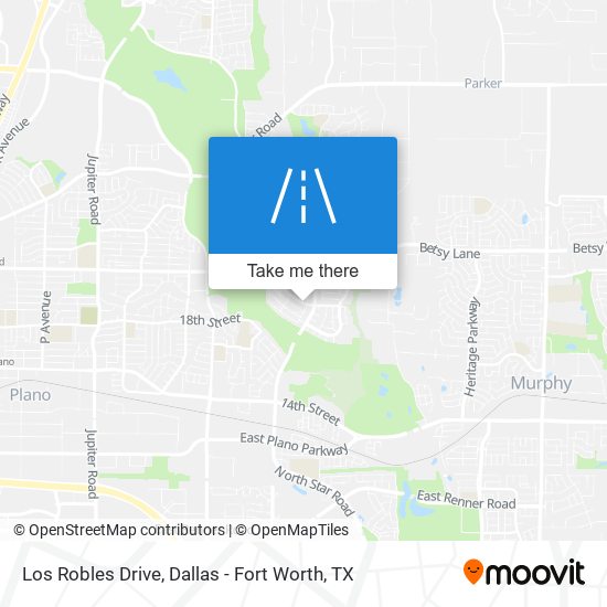 Los Robles Drive map