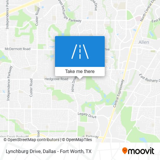Lynchburg Drive map