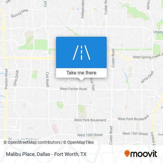 Malibu Place map