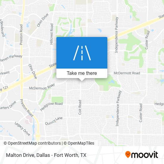 Malton Drive map