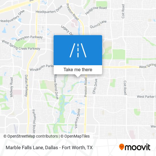Marble Falls Lane map