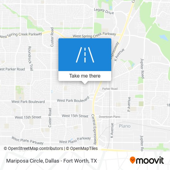 Mariposa Circle map