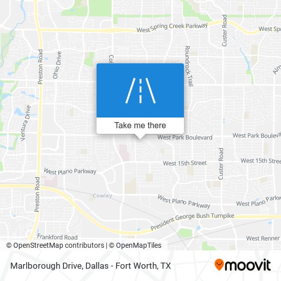 Marlborough Drive map