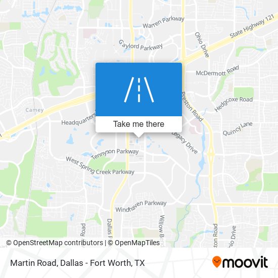 Martin Road map
