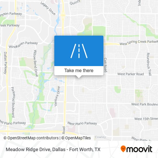 Mapa de Meadow Ridge Drive