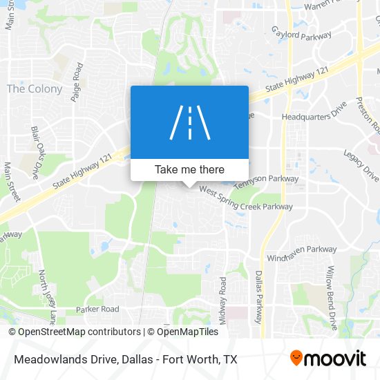 Mapa de Meadowlands Drive