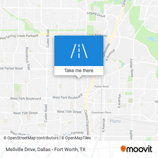 Mellville Drive map