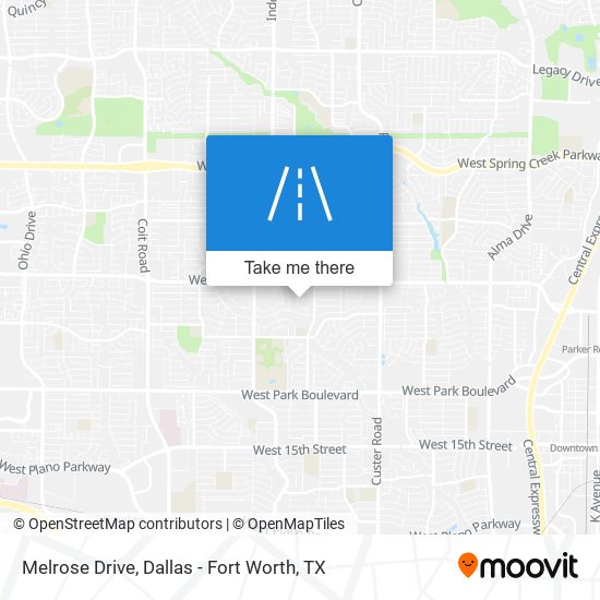 Melrose Drive map