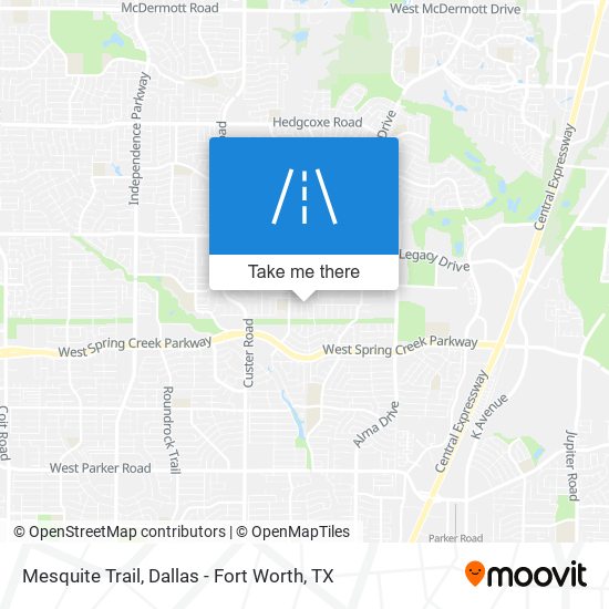 Mesquite Trail map