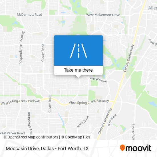 Mapa de Moccasin Drive