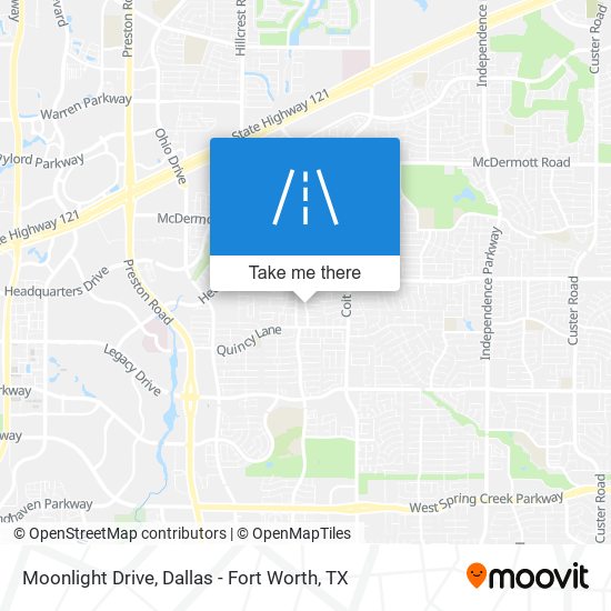 Moonlight Drive map