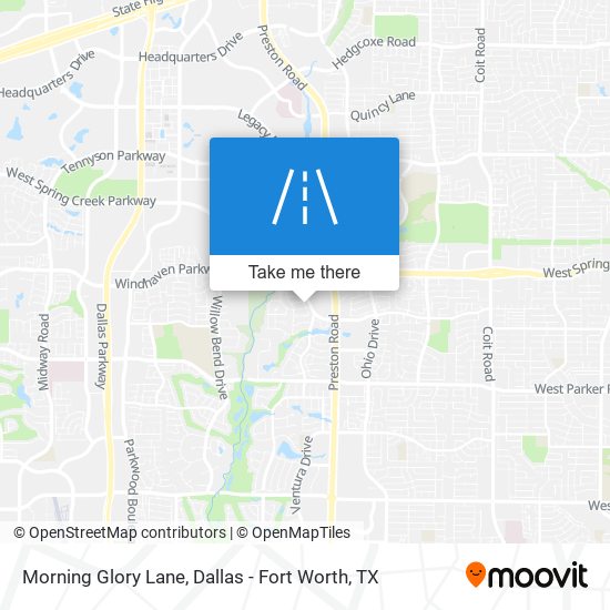 Morning Glory Lane map