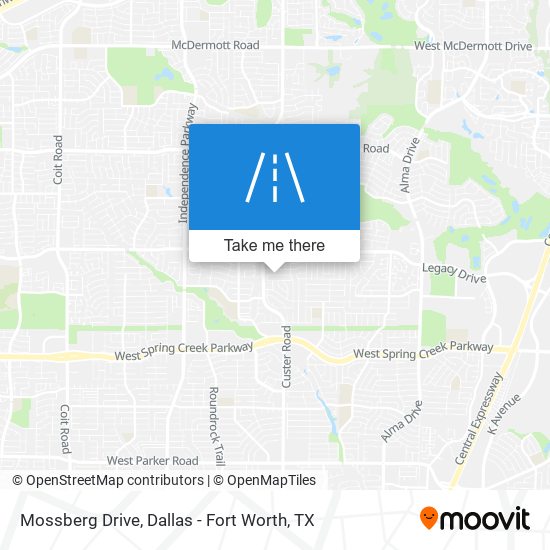Mossberg Drive map