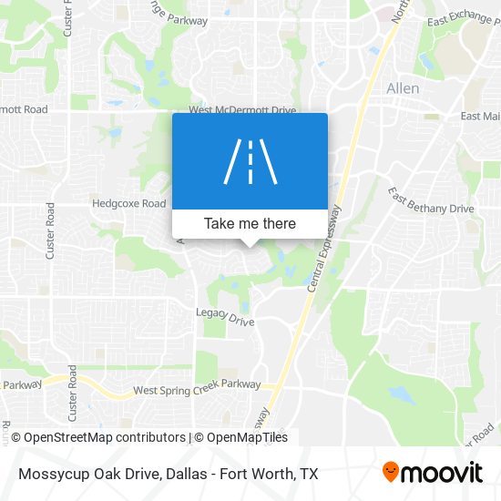 Mossycup Oak Drive map