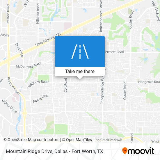 Mapa de Mountain Ridge Drive