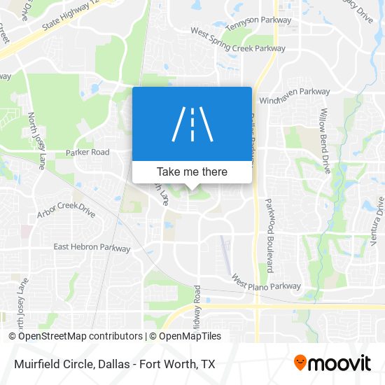 Muirfield Circle map
