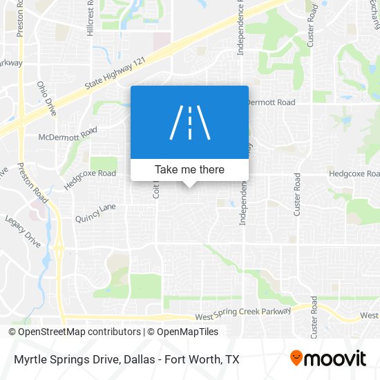 Myrtle Springs Drive map