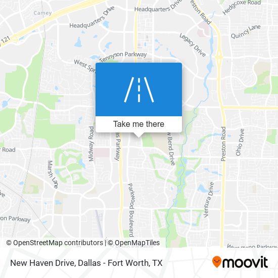 Mapa de New Haven Drive