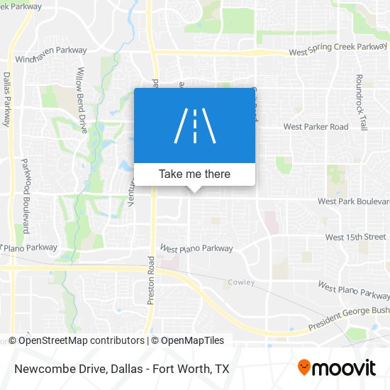 Newcombe Drive map