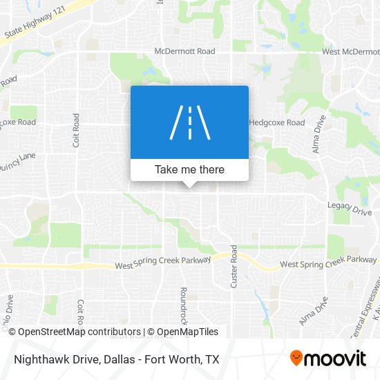 Nighthawk Drive map