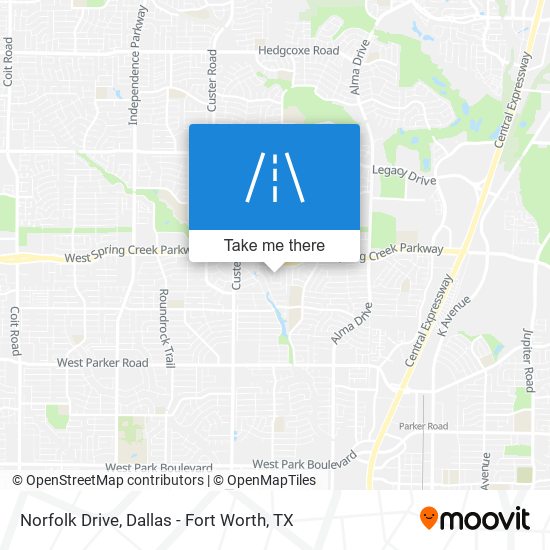 Mapa de Norfolk Drive