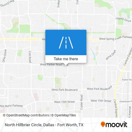 North Hillbrier Circle map