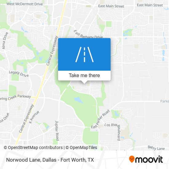 Mapa de Norwood Lane