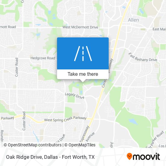 Oak Ridge Drive map