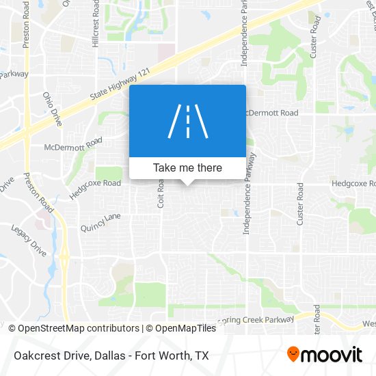 Oakcrest Drive map