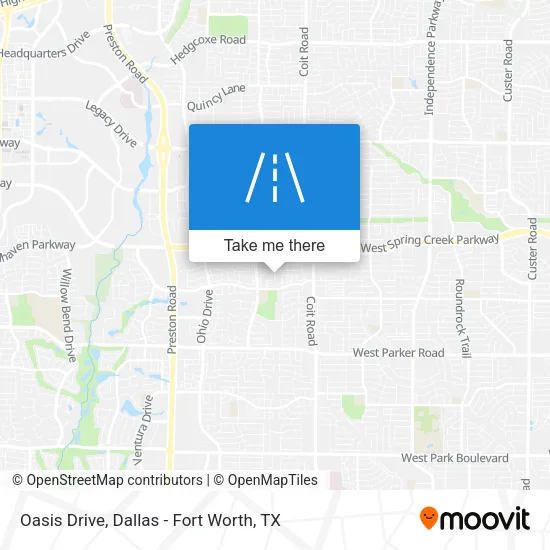 Oasis Drive map