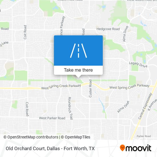 Old Orchard Court map