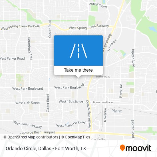 Mapa de Orlando Circle