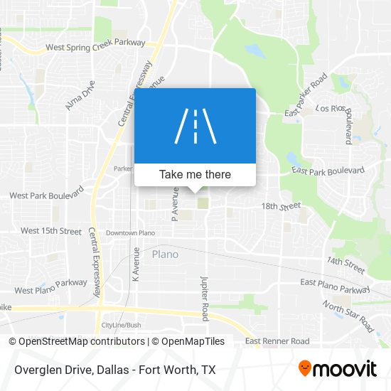 Overglen Drive map
