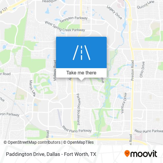 Paddington Drive map