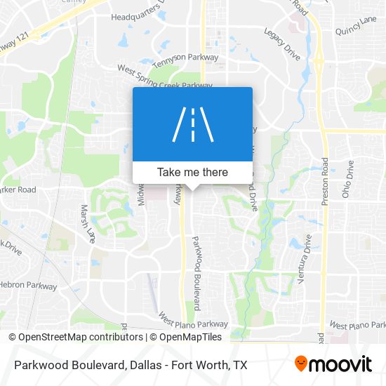Parkwood Boulevard map