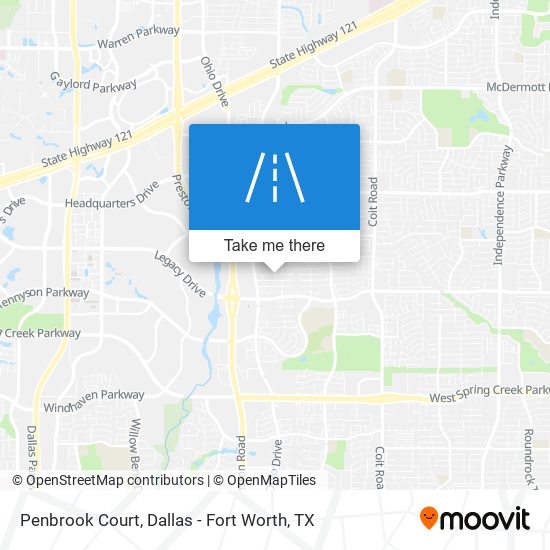 Penbrook Court map
