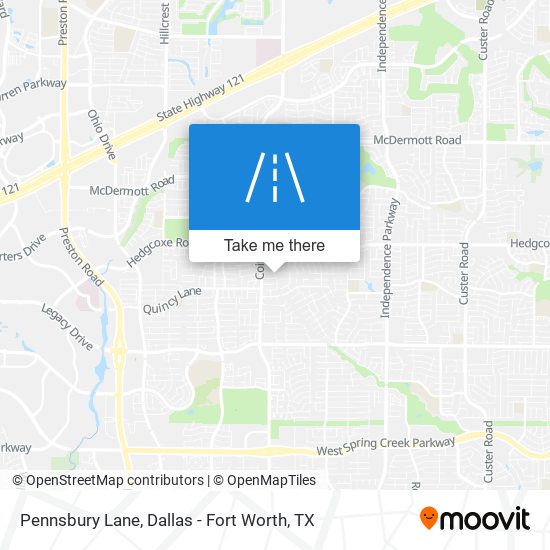 Pennsbury Lane map